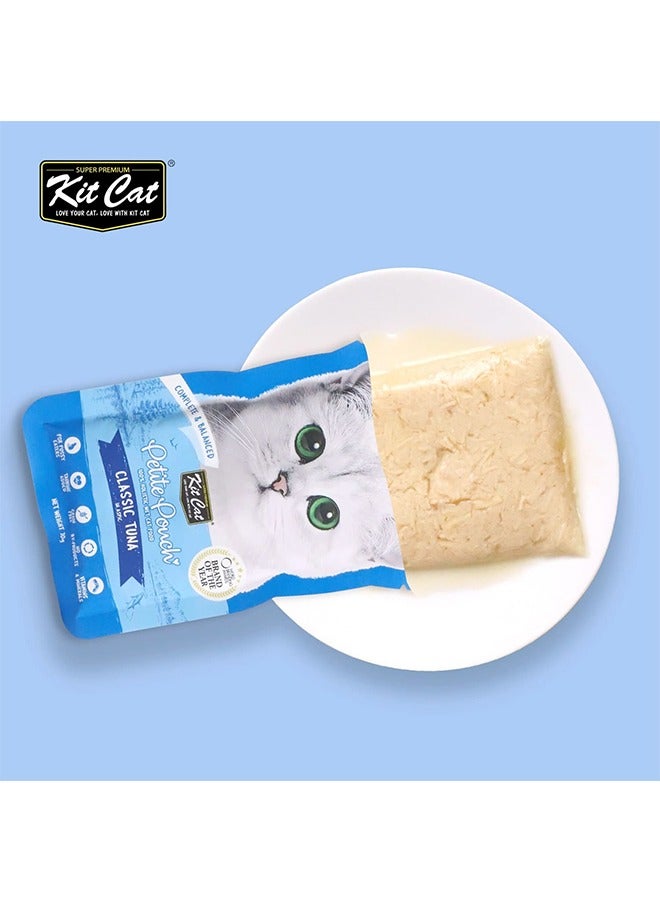 كيت كات أكياس صغيرة من طعام القطط الرطب بنكهة التونة الكلاسيكية - 70 غرام (عبوة من 24 كيسًا) - Image 3